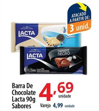 Akki Atacadista Barra de chocolate lacta oferta