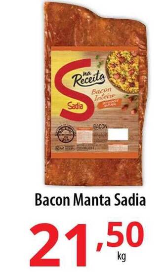 Akki Atacadista Bacon manta sadia oferta