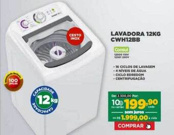 Móveis Simonetti Lavadora 12kg cwh12bb consul oferta