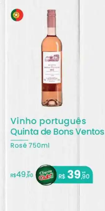Irani Supermercados Vinho português quinta de bons ventos rosé oferta