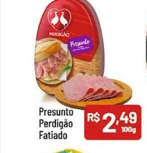 Supermercados Goes Presunto perdigão fatiado oferta