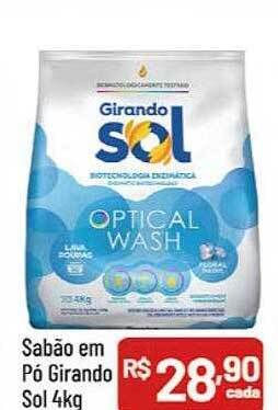 Supermercados Goes Sabão em pó girando sol oferta