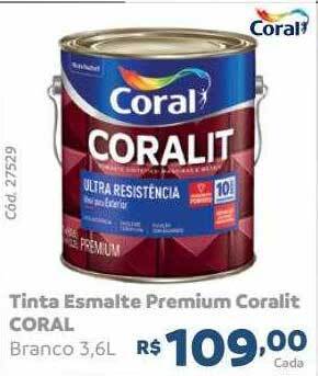 Tinta esmalte premium coralit coral