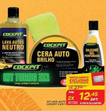 GBarbosa Kit lava-auto cockpit 3 em 1 oferta