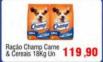 Spani Atacadista Ração champ carne & cereais oferta