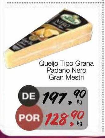 Supermercado Dalben Queijo tipo grana padano nero gran mestri oferta