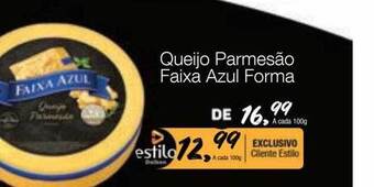 Supermercado Dalben Queijo parmesão faixa azul forma oferta
