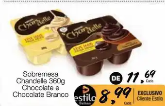 Supermercado Dalben Sobremesa chandella chocolate e chocolate branco oferta