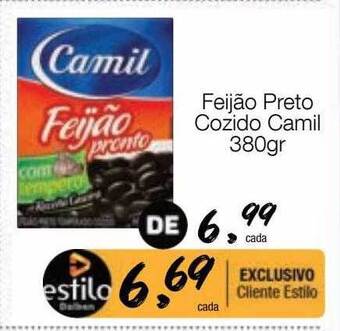 Supermercado Dalben Feijão preto cozido camil oferta