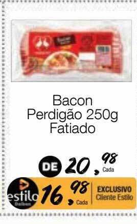 Supermercado Dalben Bacon perdigão fatiado oferta