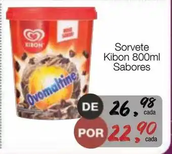 Supermercado Dalben Sorvete kibon sabores oferta