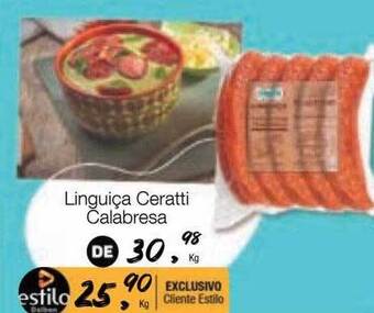 Supermercado Dalben Linguiça ceratti calabresa oferta