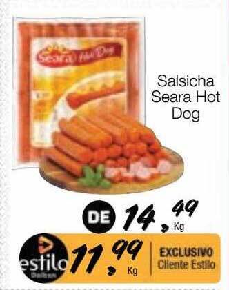 Supermercado Dalben Salsicha seara hot dog oferta