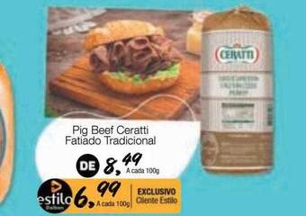 Supermercado Dalben Pig beef ceratti fatiado tradicional oferta