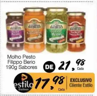 Molho pesto filippo berio