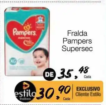 Supermercado Dalben Fralda pampers supersec oferta