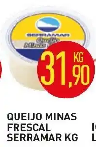 Calvo Atacadista Queijo Minas Frescal Serramar 1kg oferta