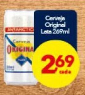 Lopes Supermercados Cerveja Original lata 269ml oferta