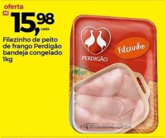 Frangolândia Filezinho de Peito de frango Perdigao bandeja congelado 1kg oferta