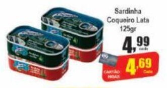 Sardinha Coqueiro Lata 125g