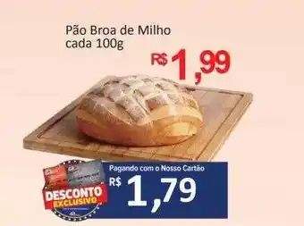 Supermercados Savegnago Pão bora de milho oferta