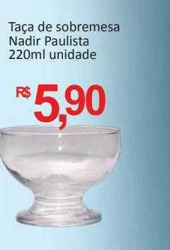Supermercados Savegnago Taça de sobremesa nadir paulista oferta