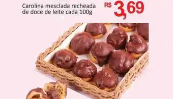 Supermercados Savegnago Carolina mesclada recheada de doce de leite oferta