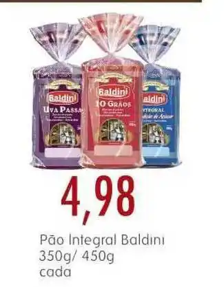 Epa Pão Integral Baldini 350g/450g oferta
