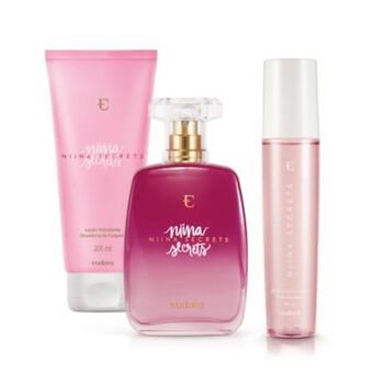Eudora Combo niina secrets: desodorante colônia + loção corporal + bruma facial oferta