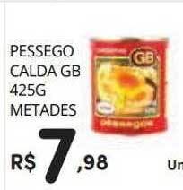 Supermercado Vitorino Pessego calda gb metades oferta