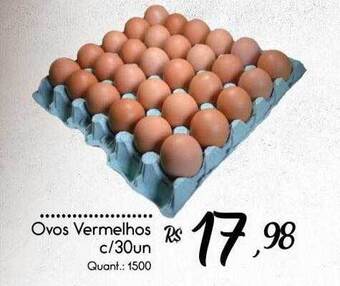 Giassi Supermercados Ovos vermelhos c-30 oferta