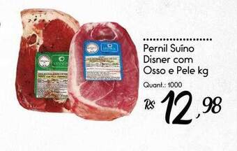 Giassi Supermercados Pernil suíno disner com osso e pele kg oferta
