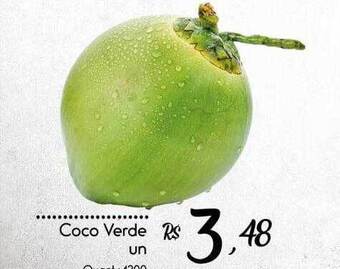 Giassi Supermercados Coco verde un oferta