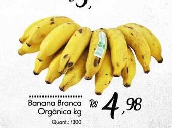Giassi Supermercados Banana branca orgânica kg oferta