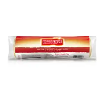 Massa folhada massa leve 1kg laminada