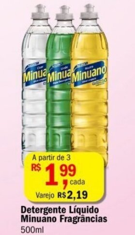 Ultrabox Detergente Liquido Minuano fragrancias 500ml oferta