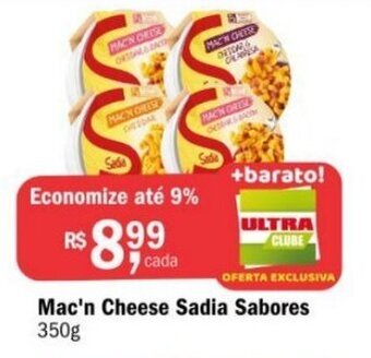 Ultrabox Mac'n cheese Sadia Sabores 350g oferta