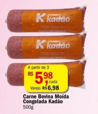 Ultrabox Carne Bovina Moida Congelada Kadao 500g oferta