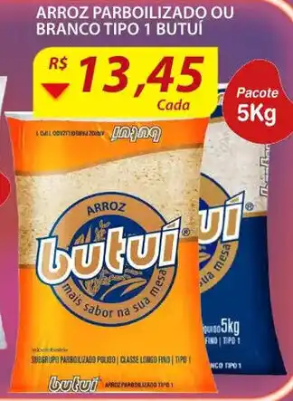 Assaí Atacadista Arroz Parbolizado ou Branco tipo 1 Butui 5kg oferta
