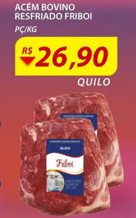 Assaí Atacadista Acem Bovino Resfriado Friboi 1kg oferta