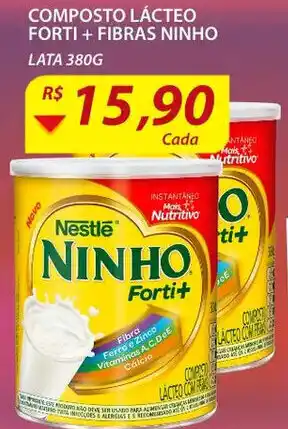 Assaí Atacadista Composto Lacteo Fort+ Fribas Ninho 380g oferta