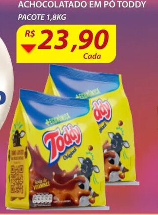 Assaí Atacadista Achocolatado em po Toddy 1.8kg oferta