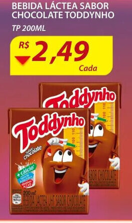 Assaí Atacadista Bebida Lactea Sabor chocolate Toddynho 200ml oferta