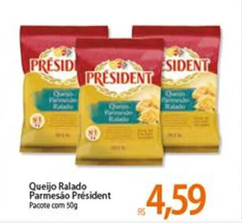 Atacadão Queijo Ralado Parmesao President 50g oferta
