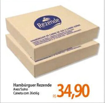 Atacadão Hamburguer Rezende 36x56g oferta