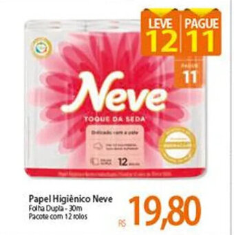 Atacadão Papel Higiénico Neve 30m oferta
