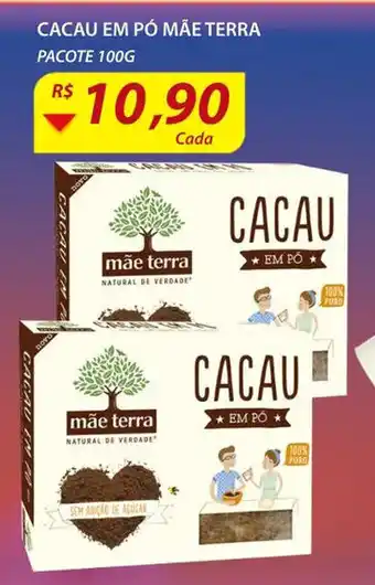 Assaí Atacadista Cacau em po Mae Terra 100g oferta