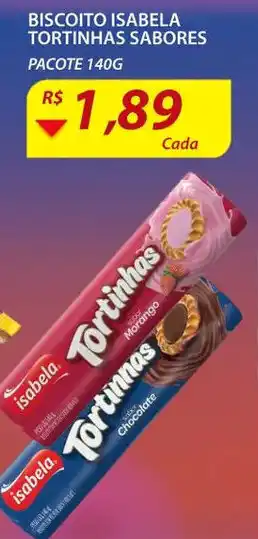 Assaí Atacadista Biscoito Isabela Tortinha Sabores 140g oferta