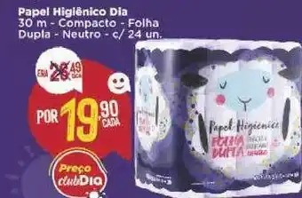 Dia Papel Higiênico Dia Compacto Folha Dupla Neutro oferta
