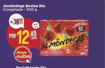Dia Almôndega Bovina Dia Congelada 500g oferta